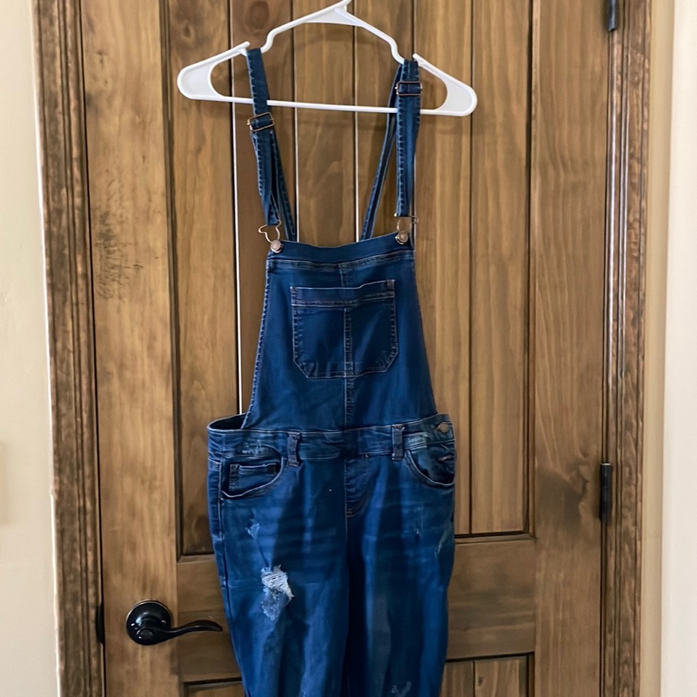 Denim jean overalls